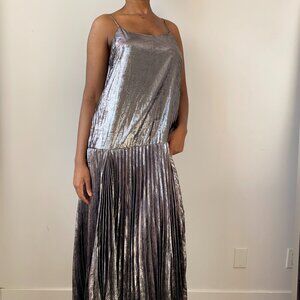 Banana Republic - Silver metallic dress